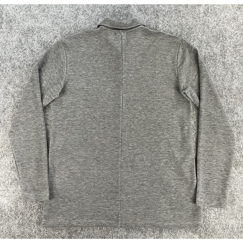 Aether Long Sleeve Polo Shirt Mens XL Merino Wool Heathered Gray Soft Casual EUC - Picture 3 of 9